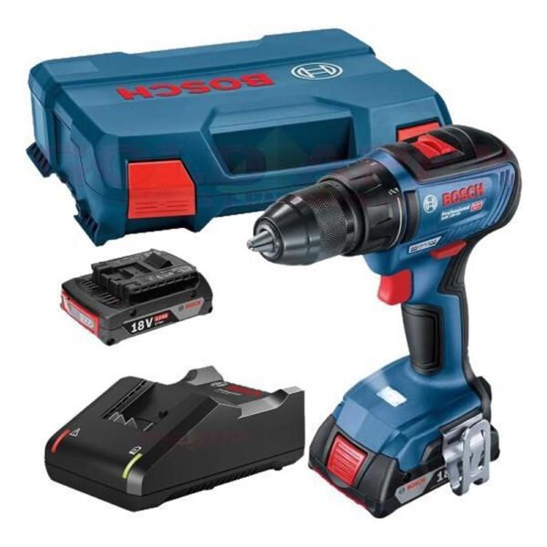 BOSCH GSR 18 V-50 18 Volt 2 Ah Çift Akülü Kömürsüz Matkap